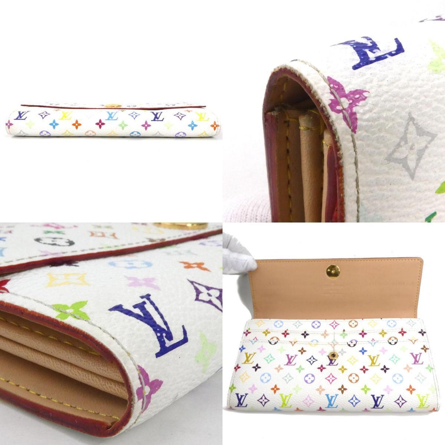 Louis Vuitton Portefeuille Sarah  Canvas Wallet  ()
