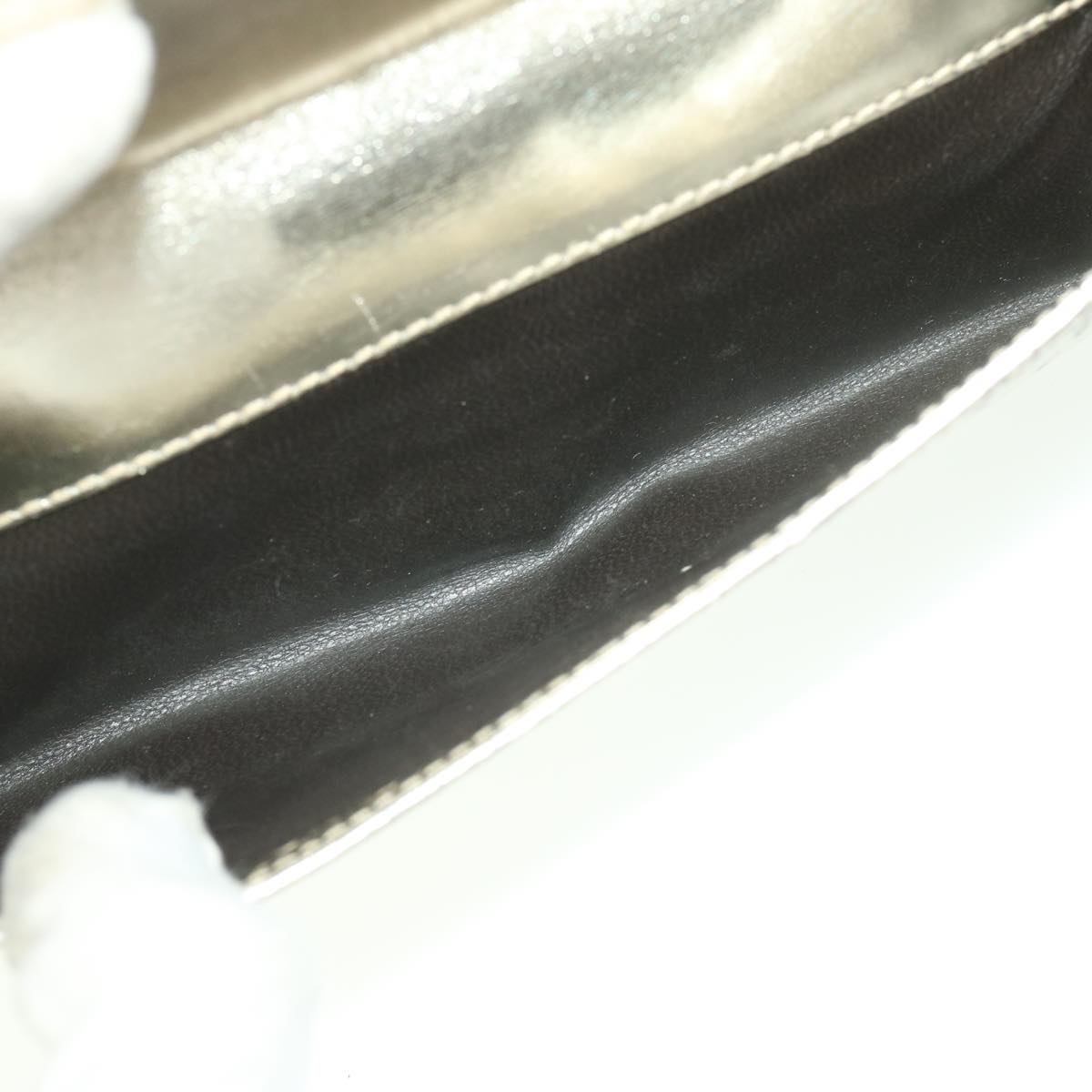 GUCCI GG Canvas Guccissima Long Wallet Silver 112715 37982