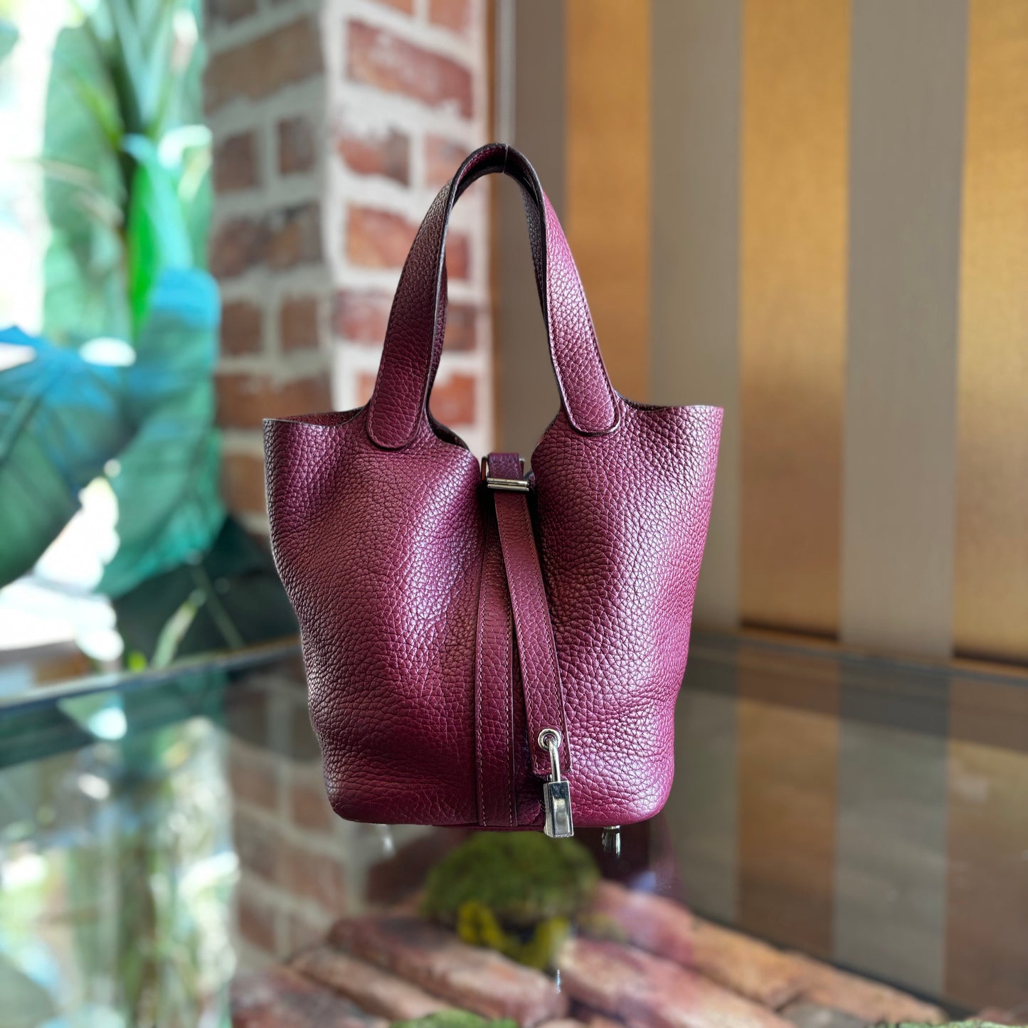 HERMES Picotin Lock PM Taurillon Clemence Tote