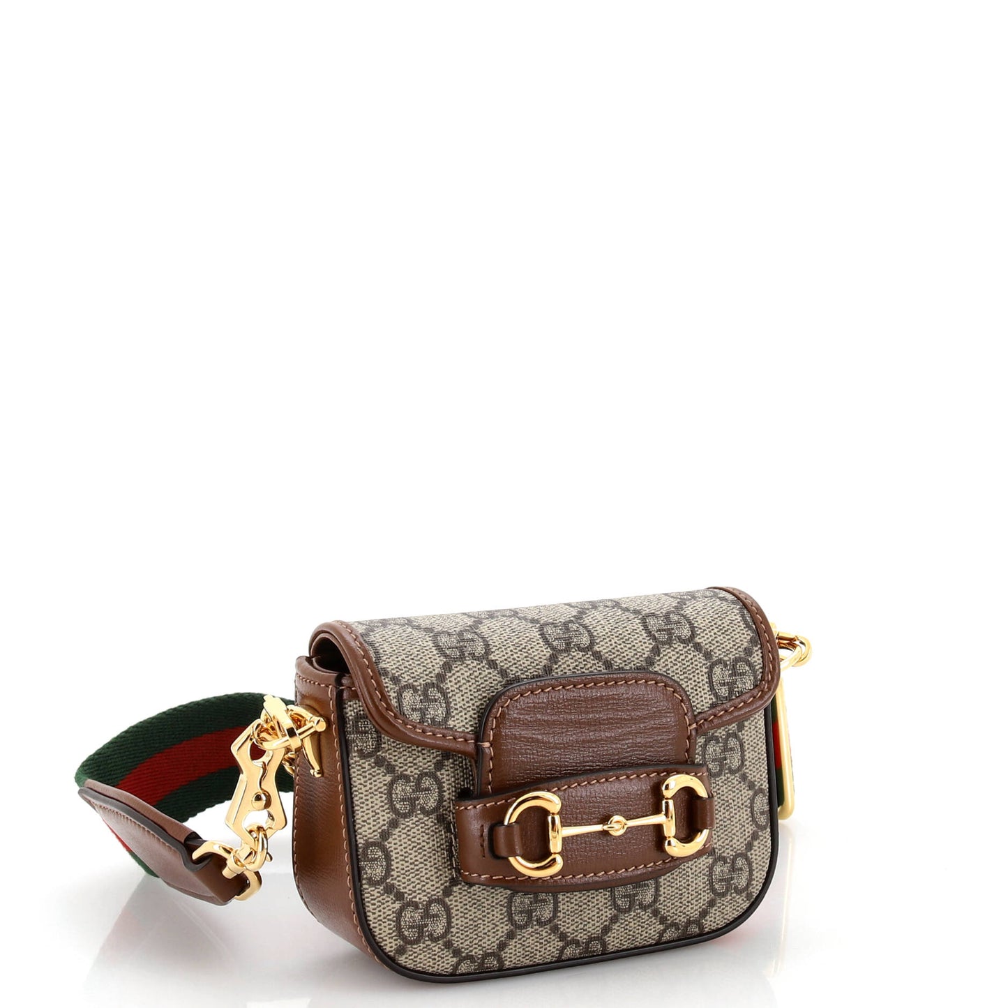 Horsebit 1955 Flap Wallet with Strap GG Coated Canvas