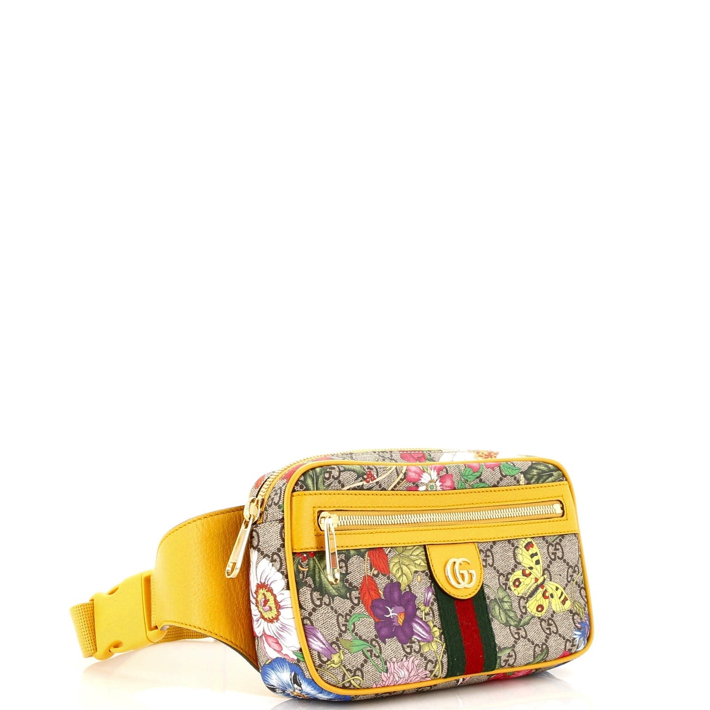 Ophidia Belt Bag Flora GG Coated Canvas Medium