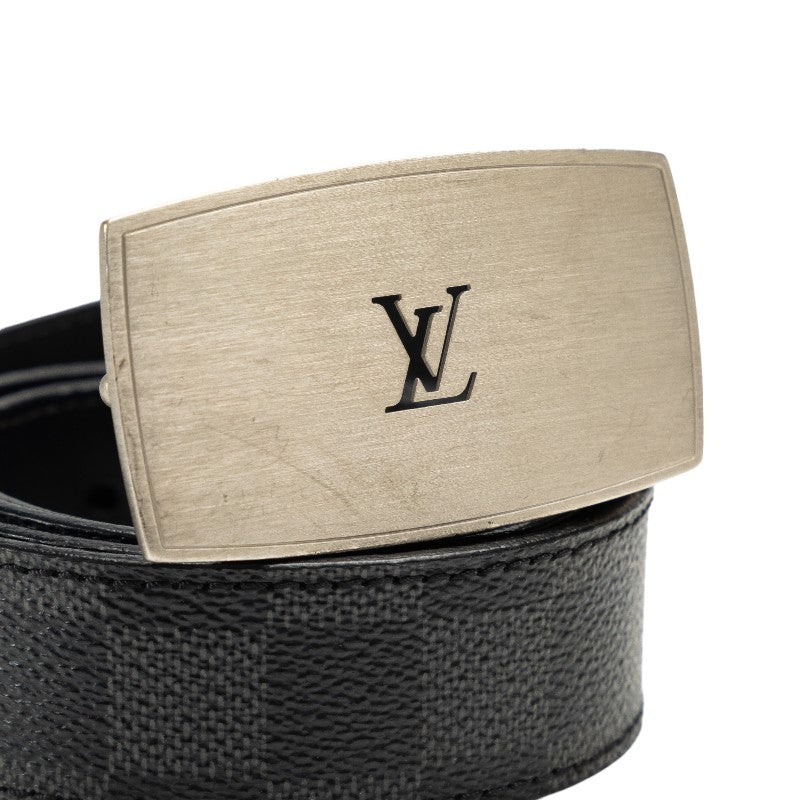 Louis Vuitton Louis Vuitton Damière Graphite M9638 Belt PVC/Leather Black
