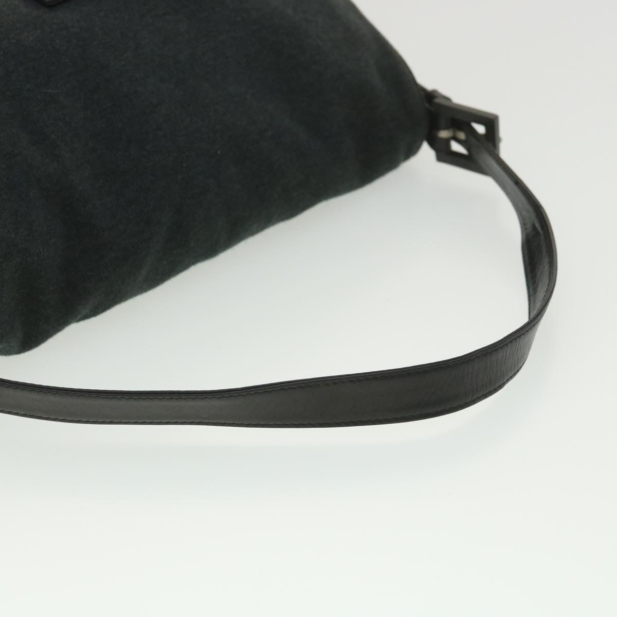 FENDI Mamma Baguette Shoulder Bag Canvas Gray 2370/26325/008 38011