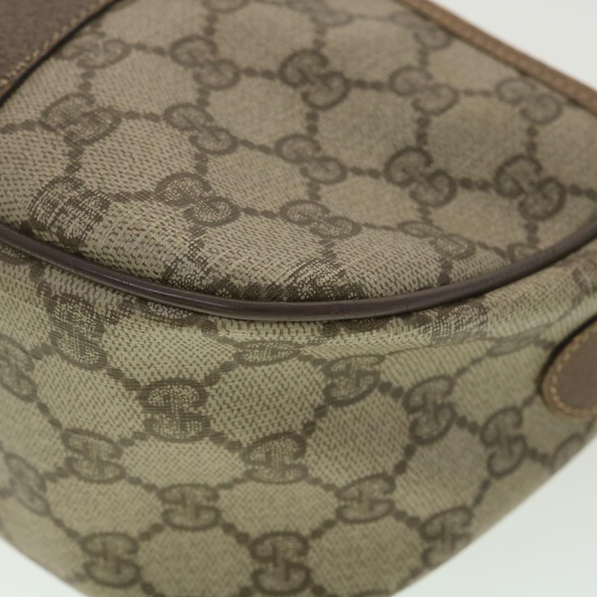 GUCCI GG Canvas Web Sherry Line Shoulder Bag Beige Red Green 38014