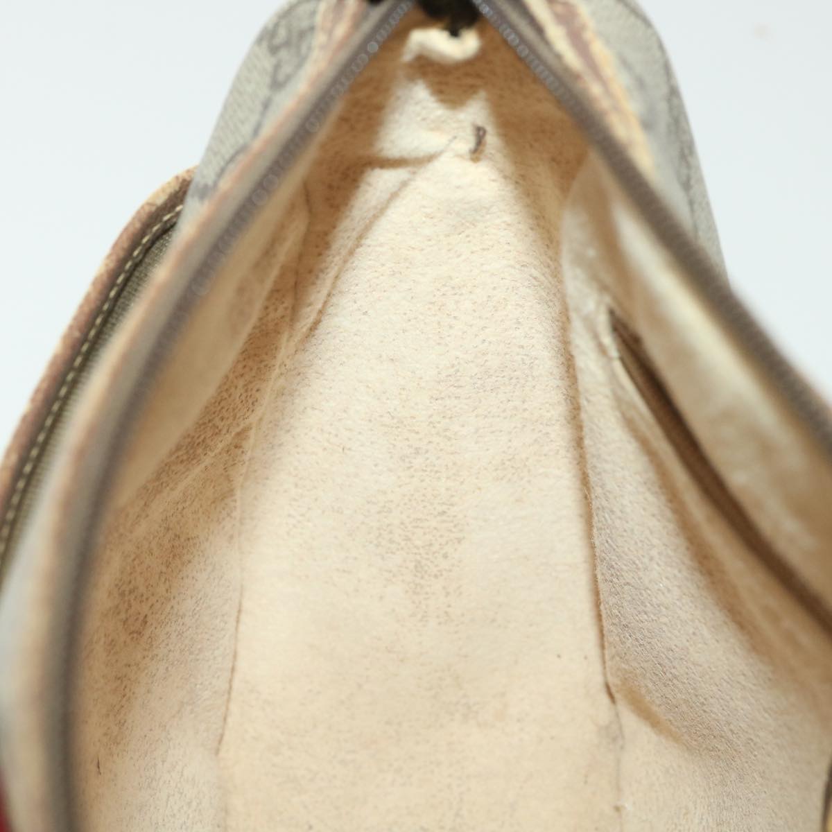 GUCCI GG Canvas Web Sherry Line Shoulder Bag Beige Red Green 38014