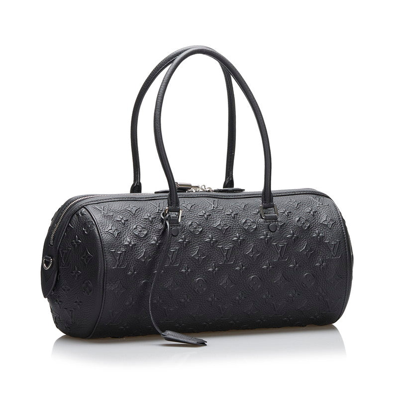 LOUIS VUITTON Louis Vuitton Monogram Amplant M40737 Handbag Leather Noir Black