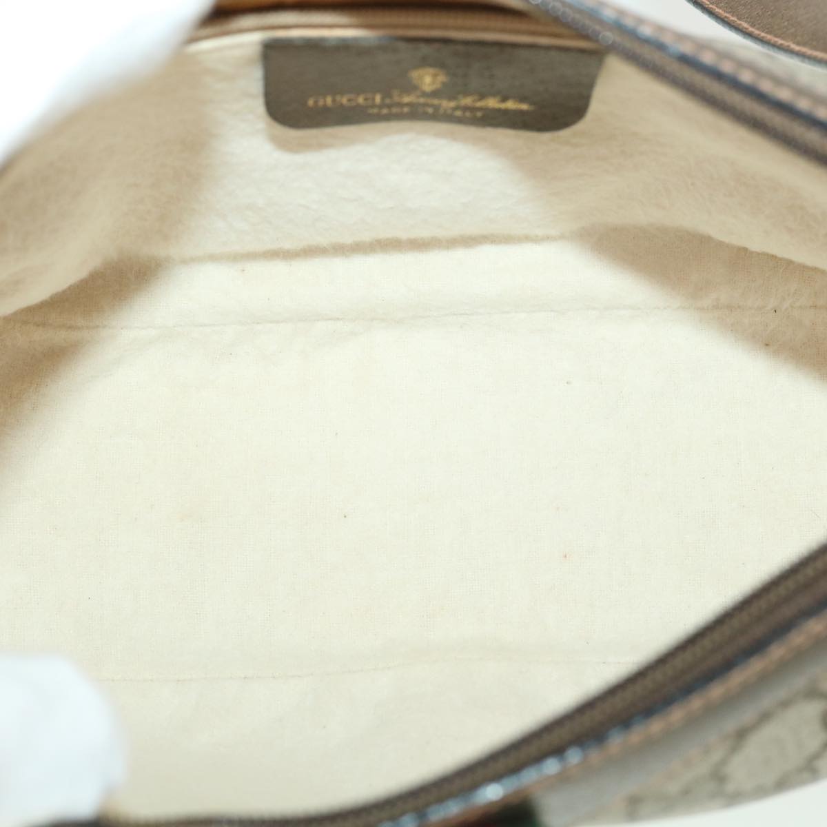 GUCCI GG Canvas Web Sherry Line Shoulder Bag Beige Red 89 02 054 38094