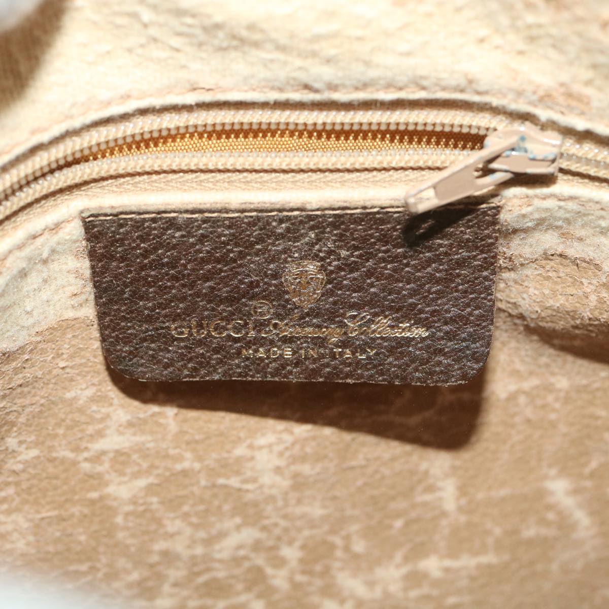 GUCCI GG Canvas Web Sherry Line Shoulder Bag Beige Red 89.02.077 38096