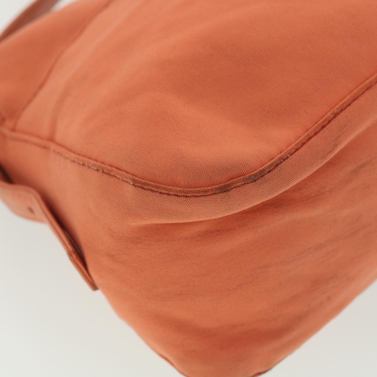 FENDI Mamma Baguette Shoulder Bag Nylon Orange 2321.26566.018 38105