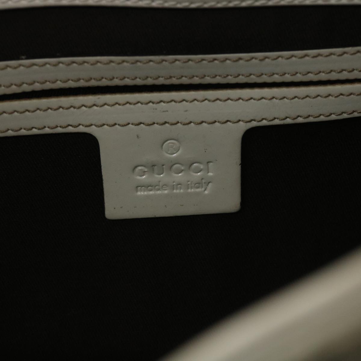 GUCCI GG Supreme Hand Bag PVC Leather Beige 203495 38280