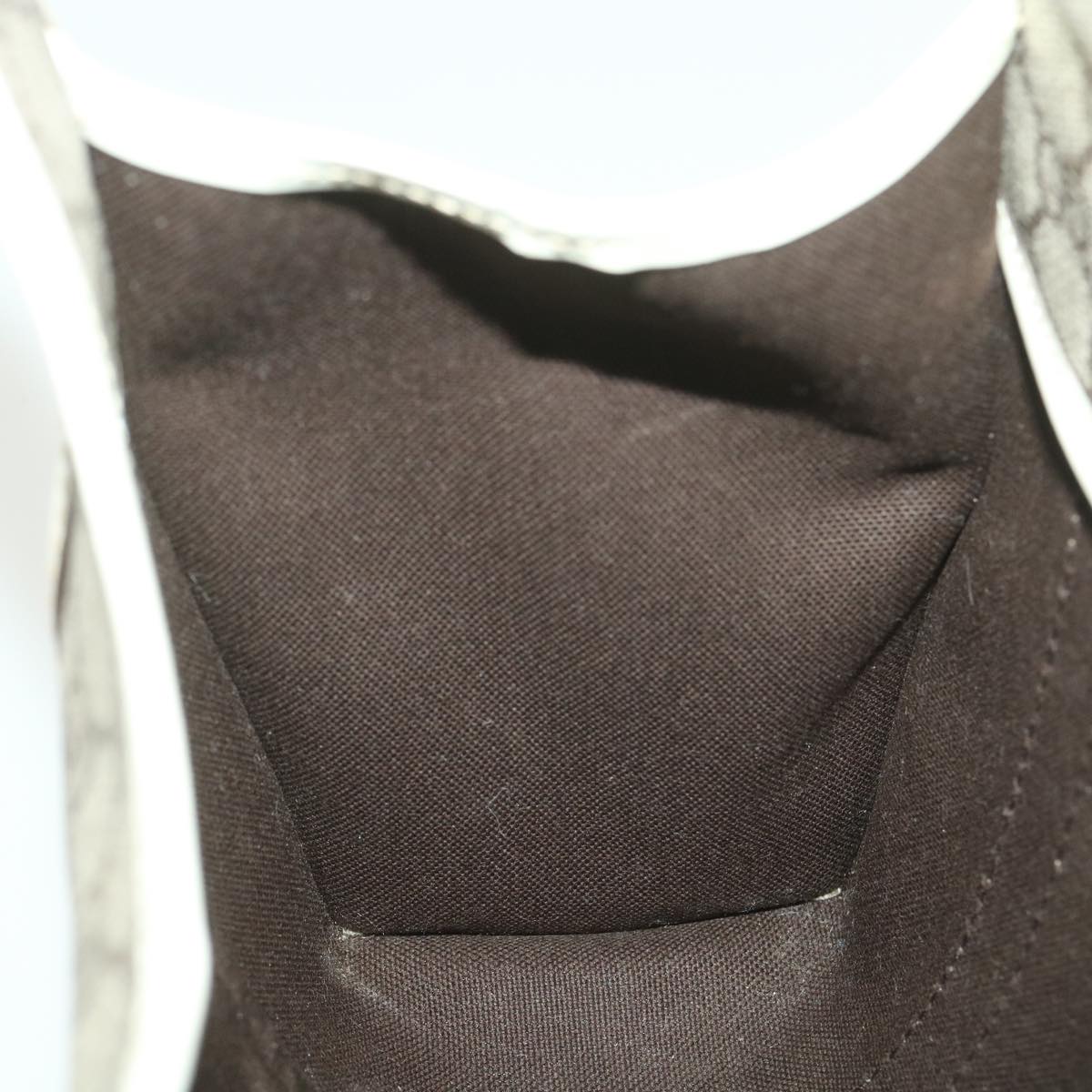 GUCCI GG Supreme Hand Bag PVC Leather Beige 203495 38280