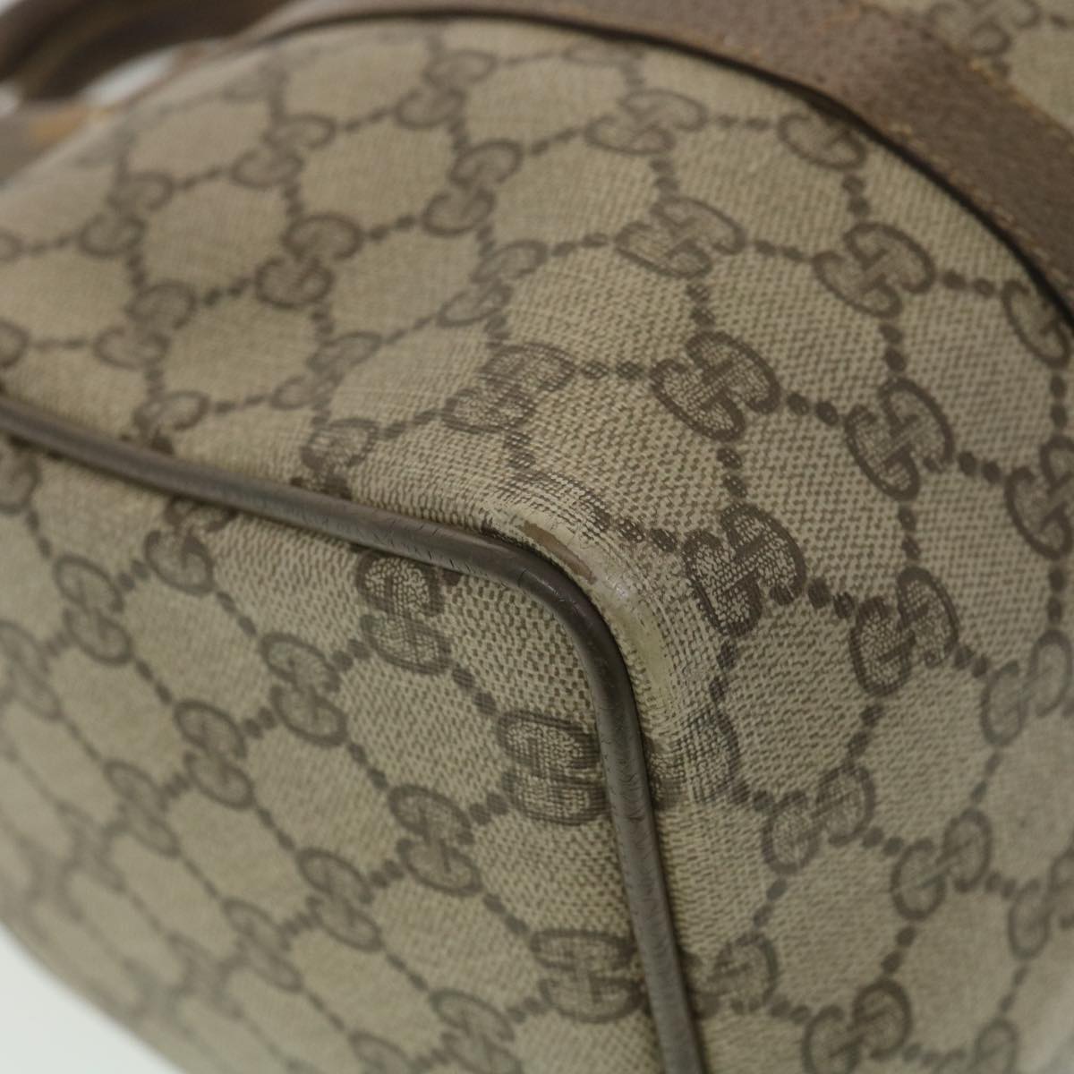 GUCCI GG Canvas Web Sherry Line Boston Bag Beige Red Green 40.02.007 38308