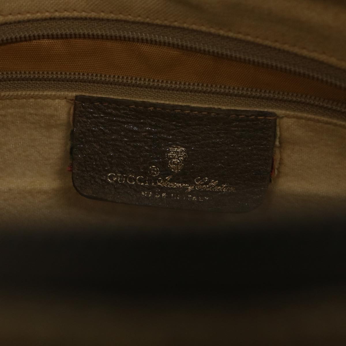 GUCCI GG Canvas Web Sherry Line Boston Bag Beige Red Green 40.02.007 38308