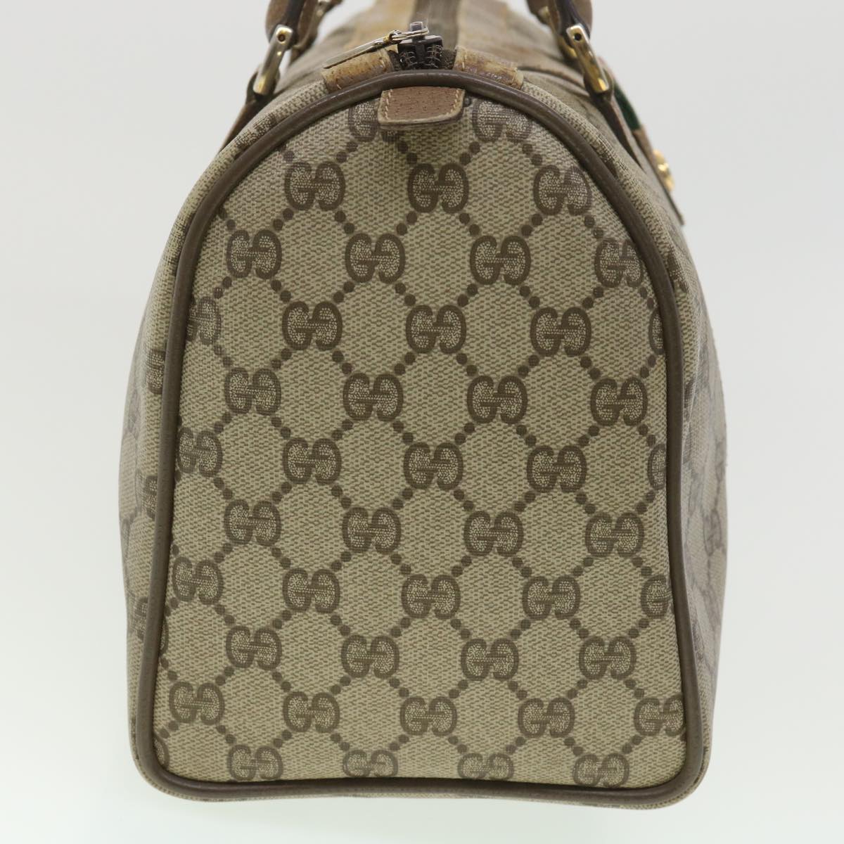 GUCCI GG Canvas Web Sherry Line Boston Bag Beige Red Green 40.02.007 38308