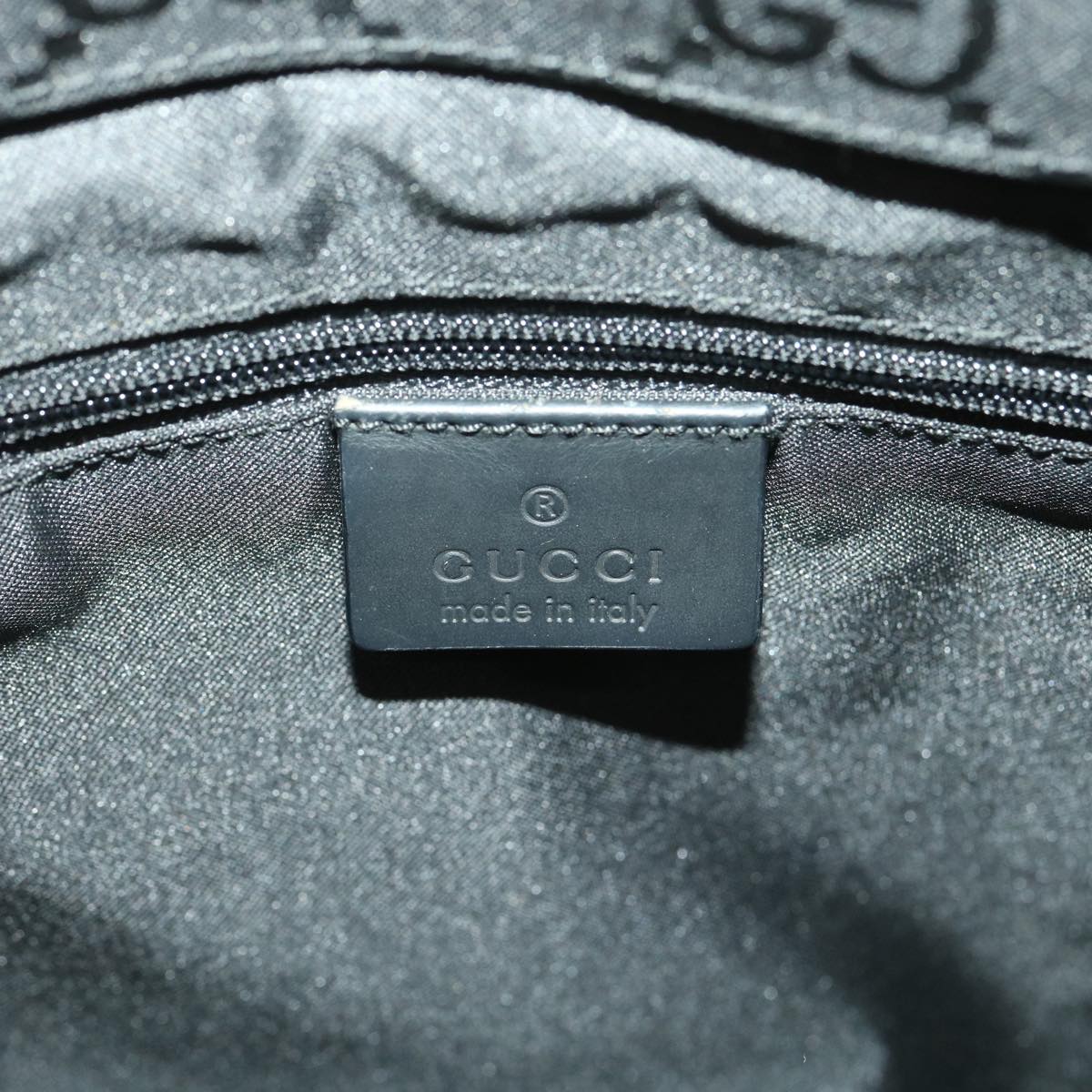 GUCCI GG Canvas Hand Bag Black 38354
