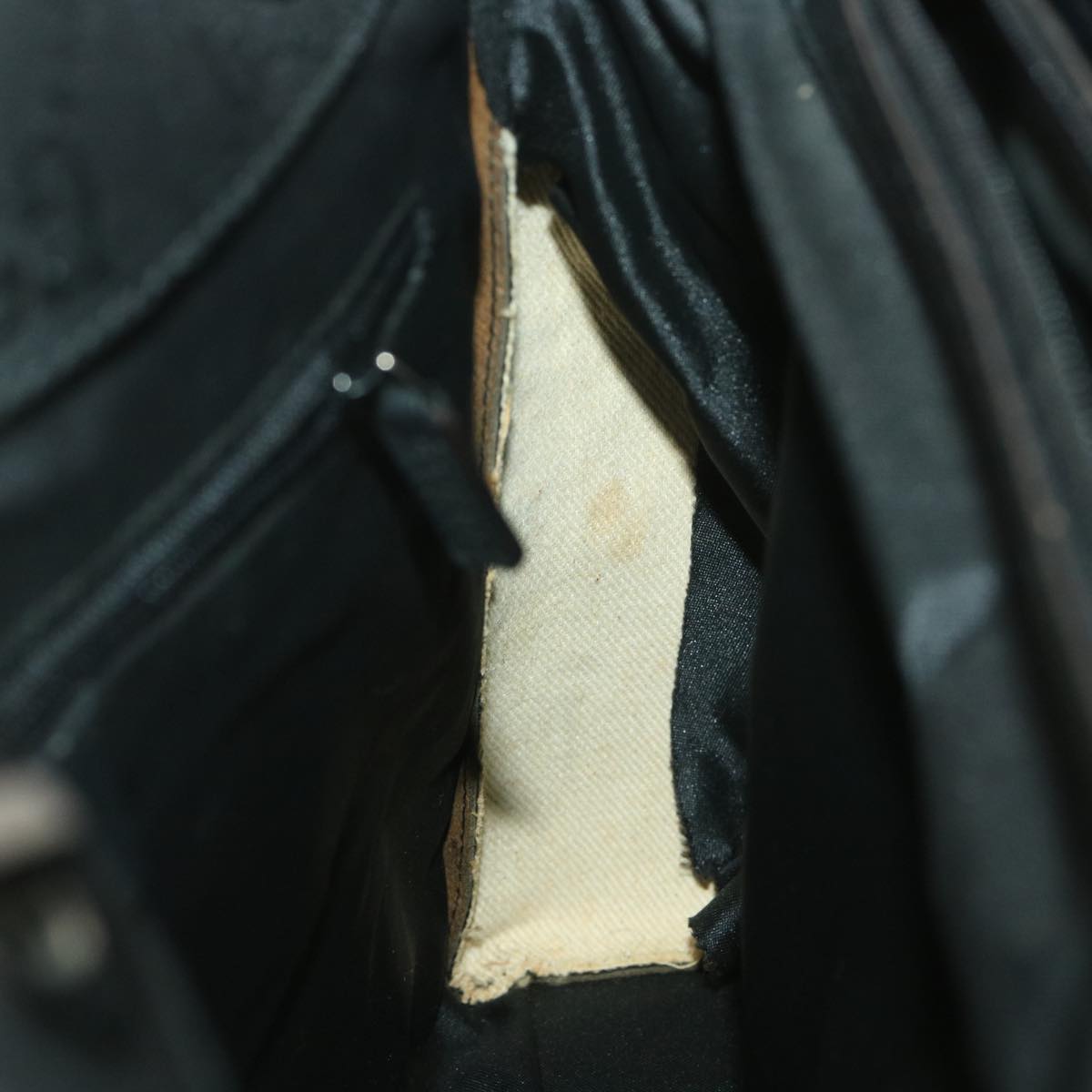 GUCCI GG Canvas Hand Bag Black 38354