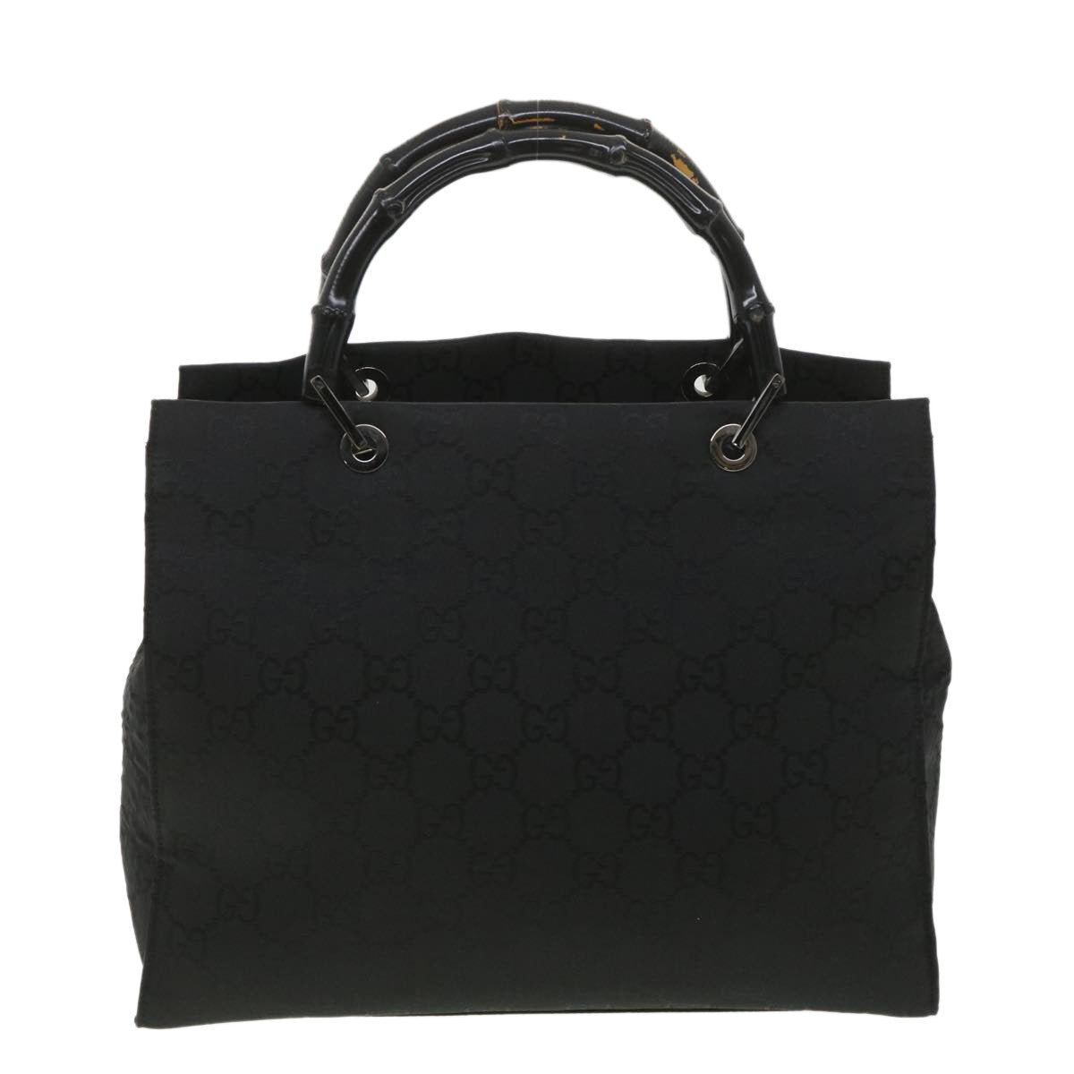 GUCCI GG Canvas Hand Bag Black 38354