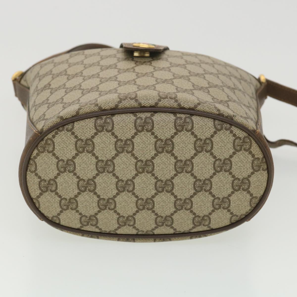 GUCCI GG Canvas Web Sherry Line Shoulder Bag Beige Red 40.02.081 38486