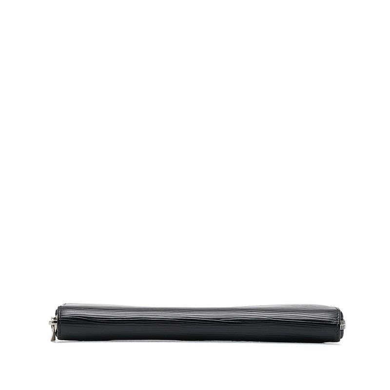 Louis Vuitton Epic Zippie Wallet Roundfasner Long Wallet M61857 Black Noir Leather Men Louis Vuitton