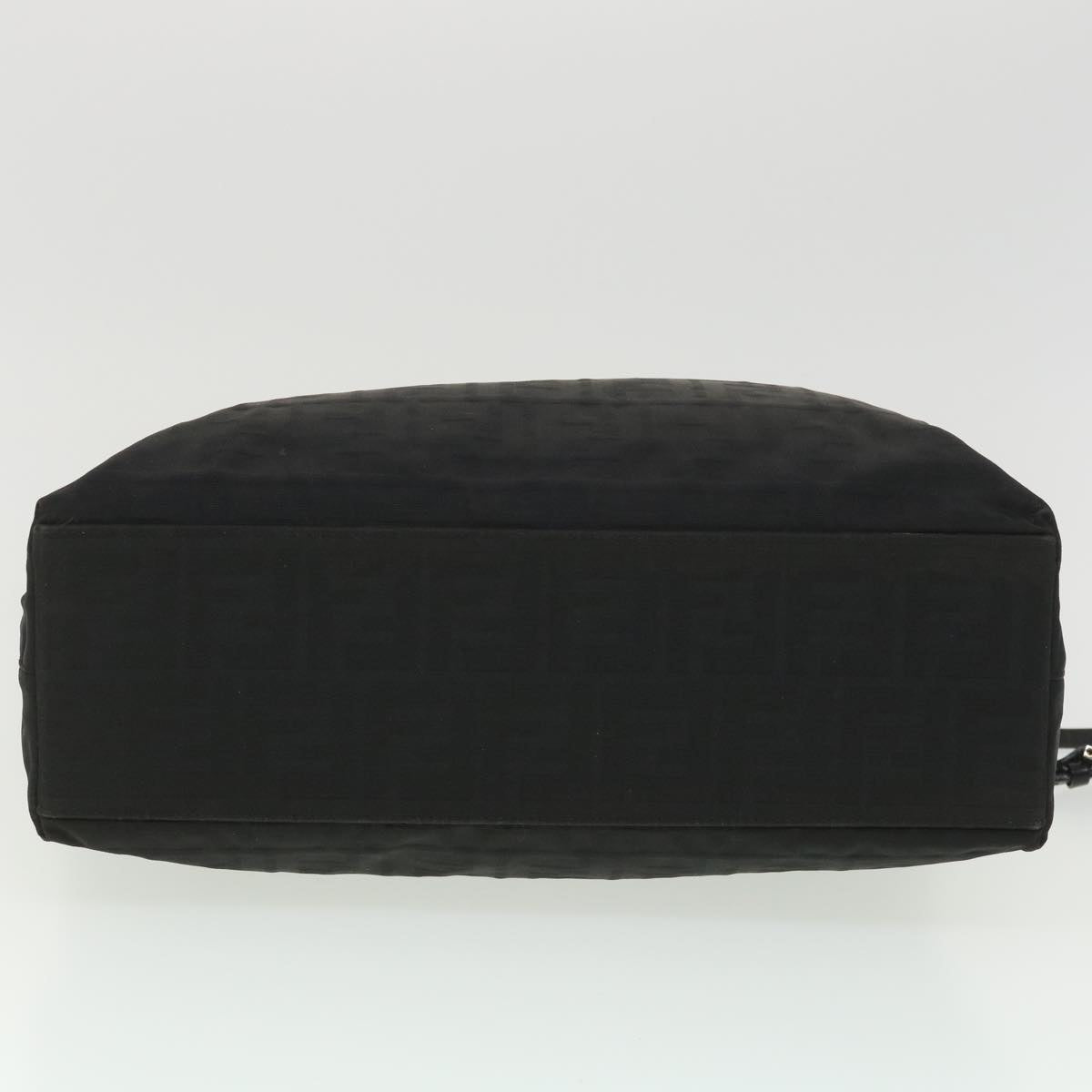 FENDI Zucca Canvas Shoulder Bag Black 38666