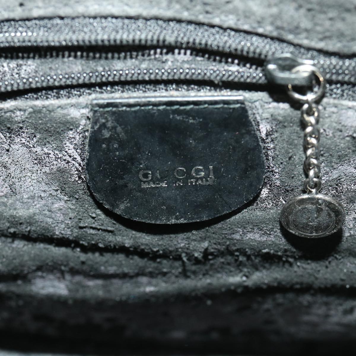 GUCCI Hand Bag Patent leather Black 00012740505 39143