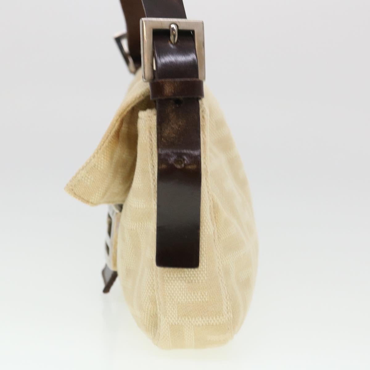 FENDI Zucca Canvas Mamma Baguette Shoulder Bag Beige 33492 26424 008 39285