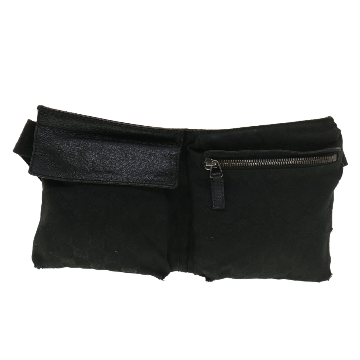GUCCI GG Canvas Waist bag Black 28566 39289