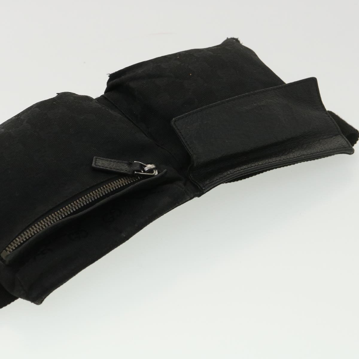 GUCCI GG Canvas Waist bag Black 28566 39289