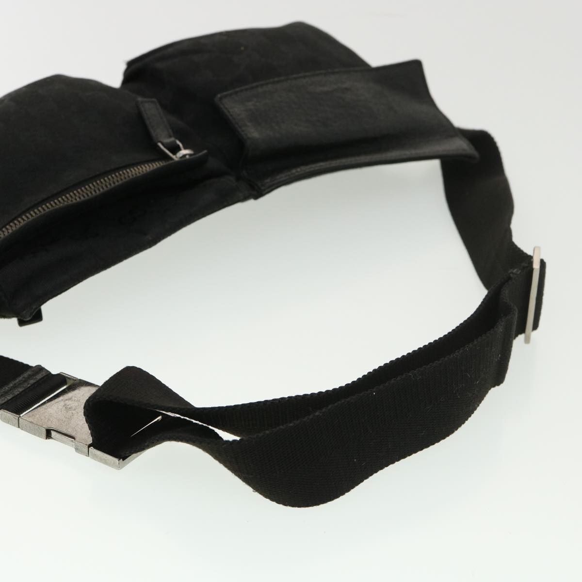 GUCCI GG Canvas Waist bag Black 28566 39289