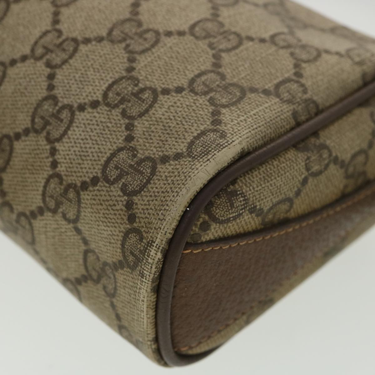 GUCCI GG Canvas Web Sherry Line Shoulder Bag Beige Red 39 02 018 39297