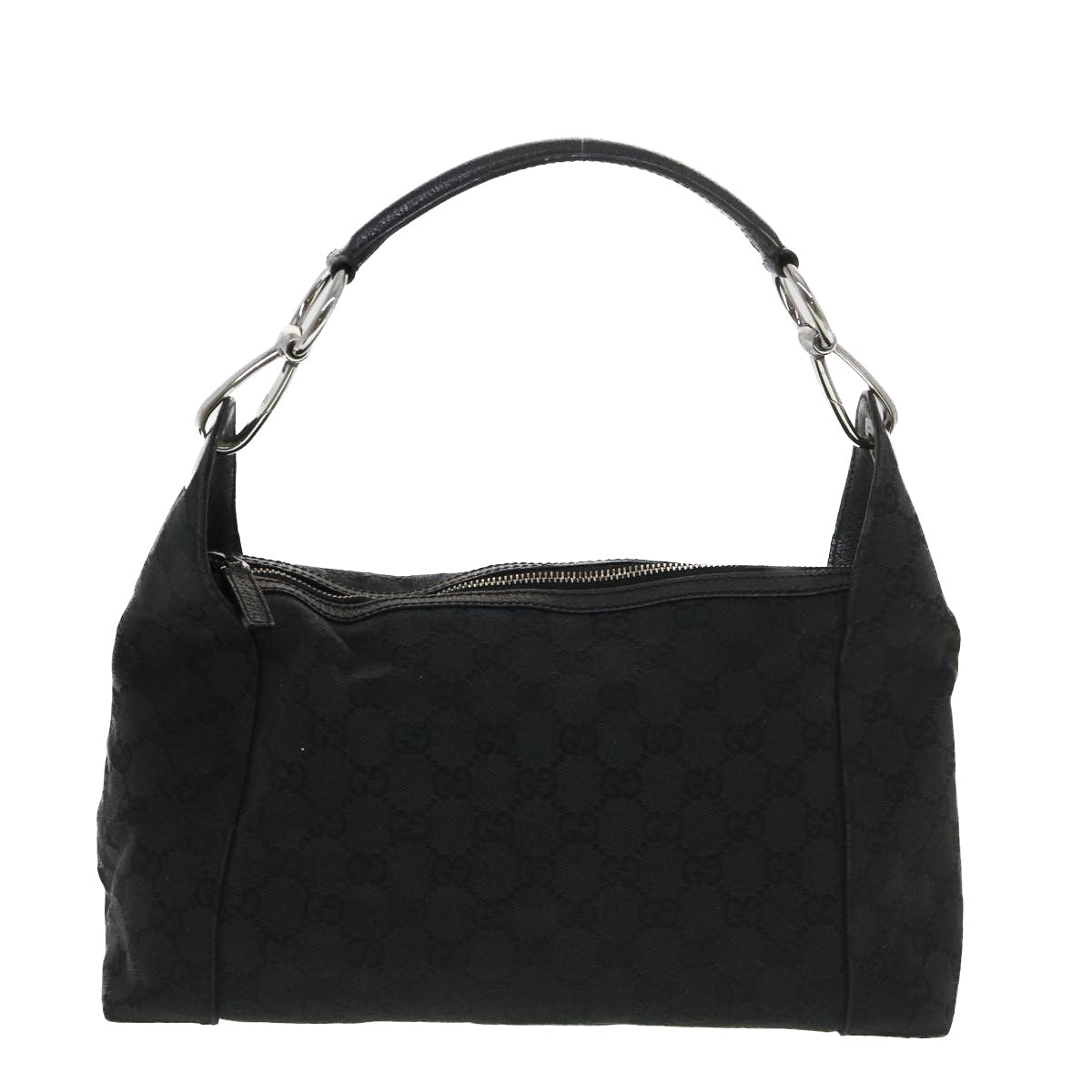 GUCCI GG Canvas Shoulder Bag Black 113023 39359