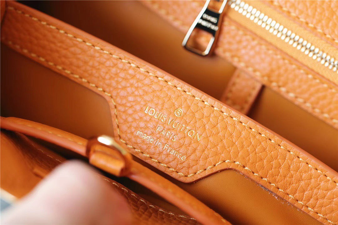 LV Capucines GLAMI Taurillon Jaune Sunbeam For Women,  Shoulder And Crossbody Bags 27cm/10.6in LVÃ‚Â 