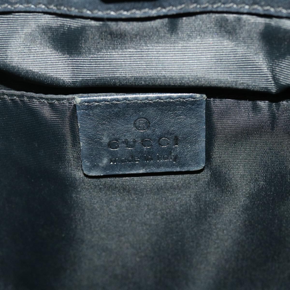 GUCCI GG Canvas Shoulder Bag Navy 39397