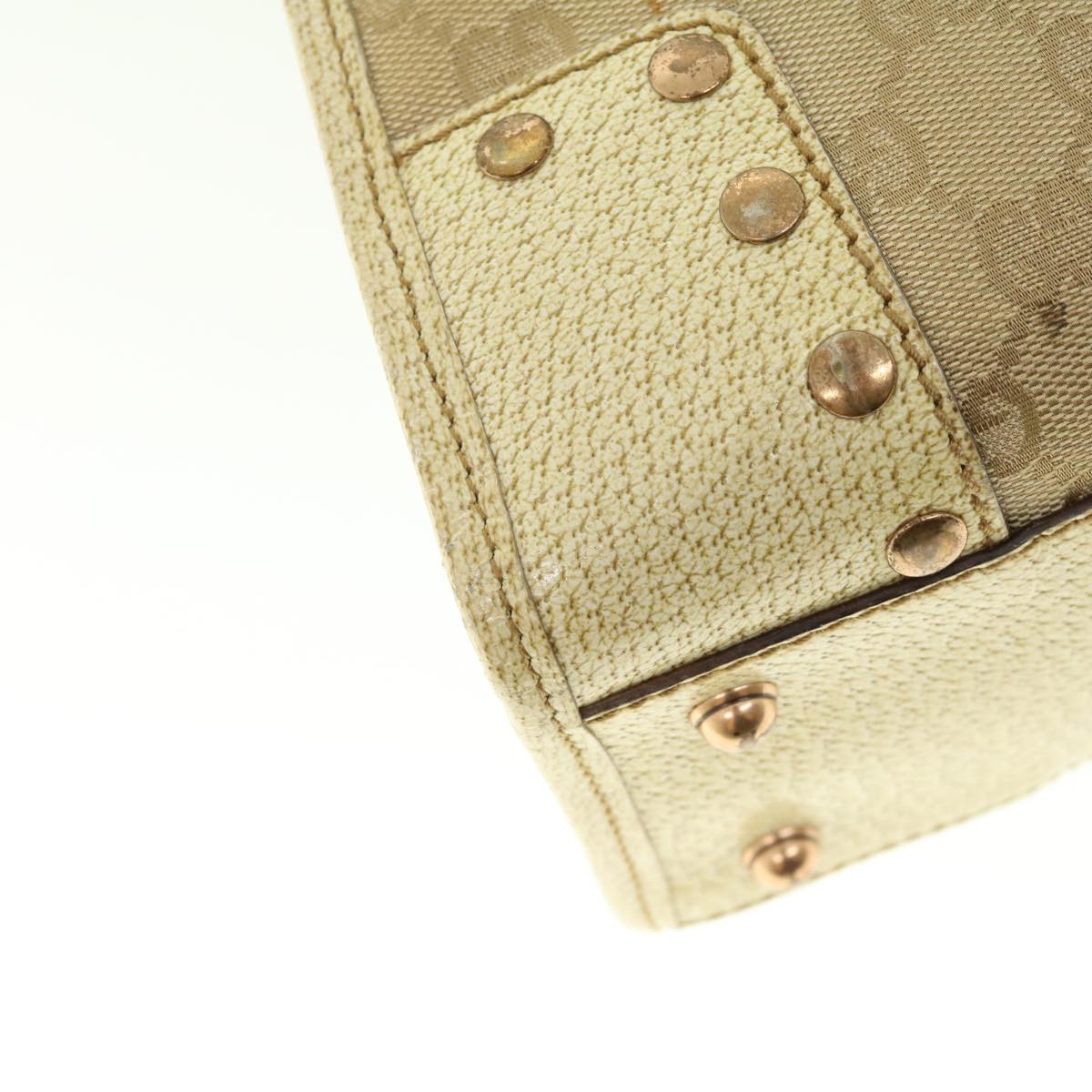 GUCCI GG Canvas Hand Bag Beige 124260 39453