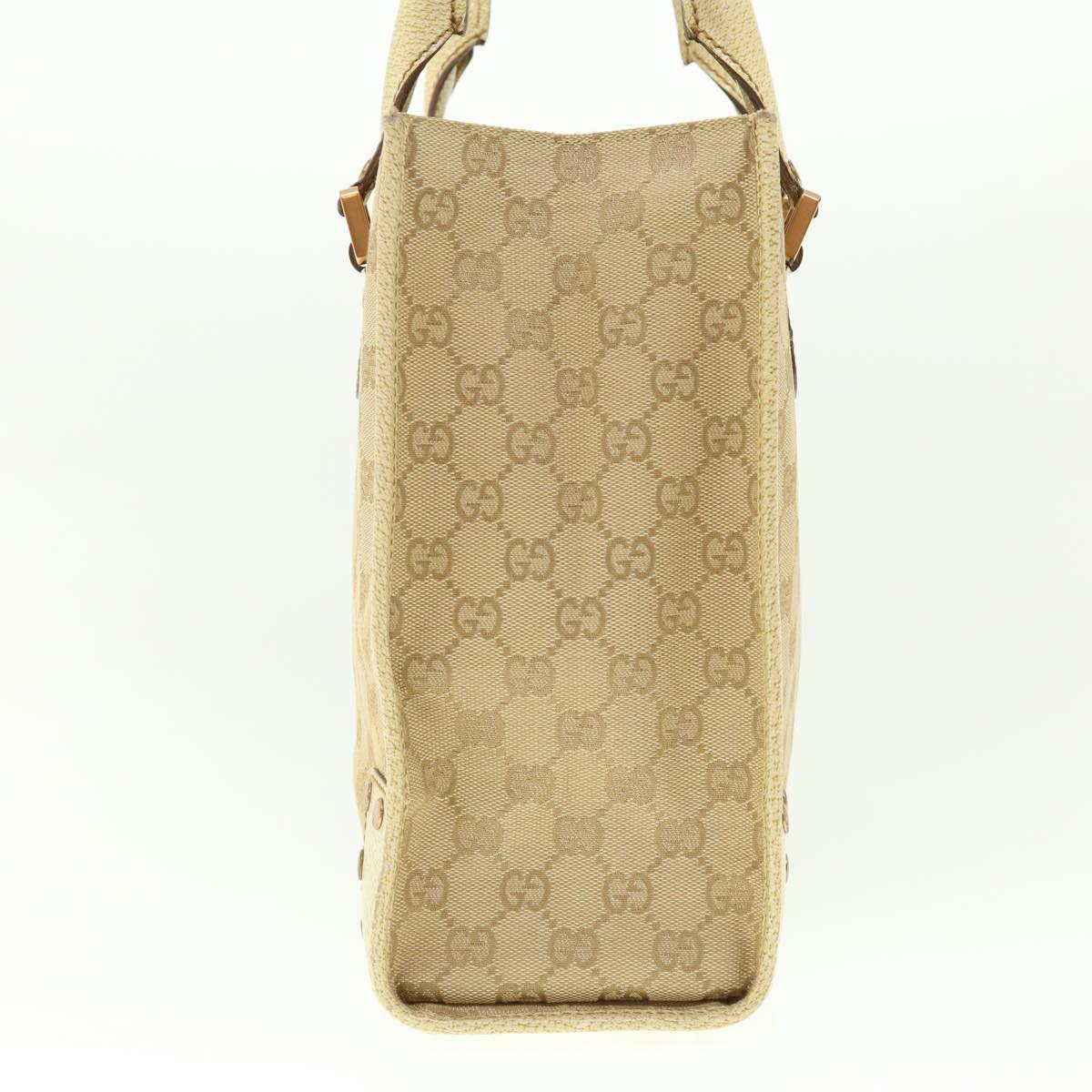 GUCCI GG Canvas Hand Bag Beige 124260 39453
