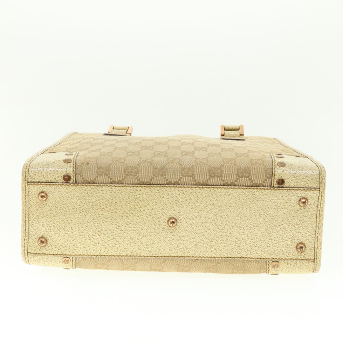 GUCCI GG Canvas Hand Bag Beige 124260 39453