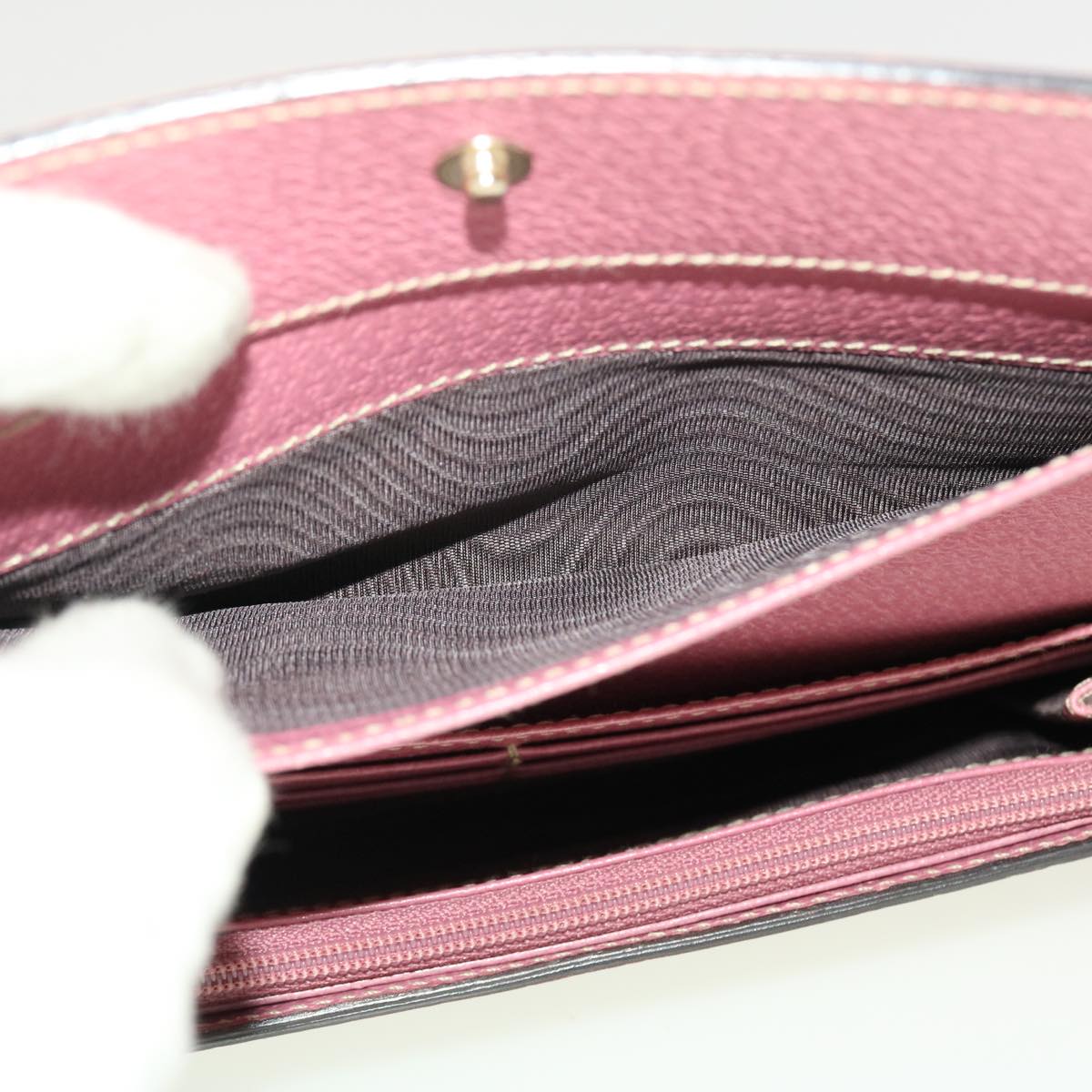 GUCCI GG Canvas Long Wallet Beige Pink 154168 39495