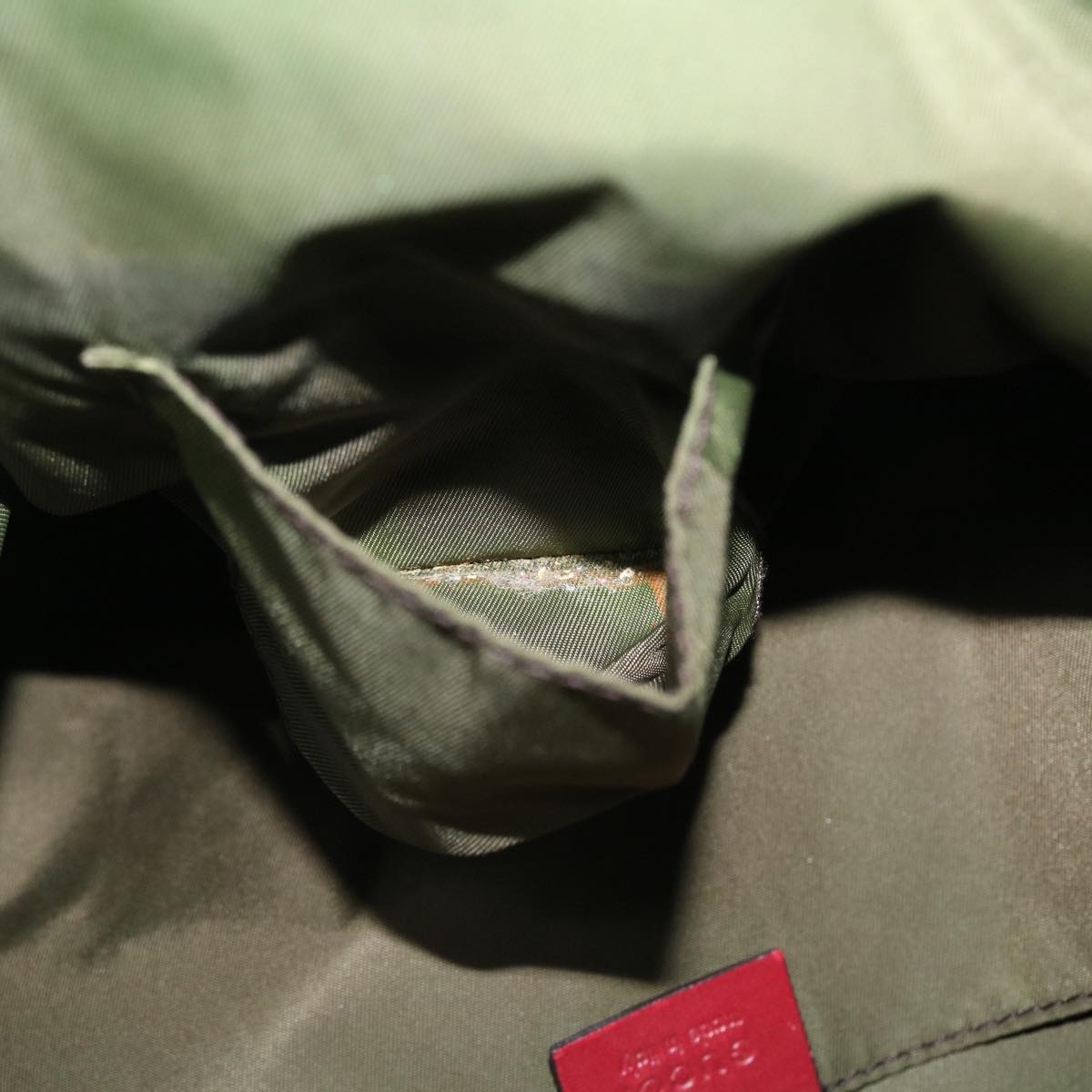 GUCCI GG Canvas Sherry Line Tote Bag Beige Red white 189669 39608