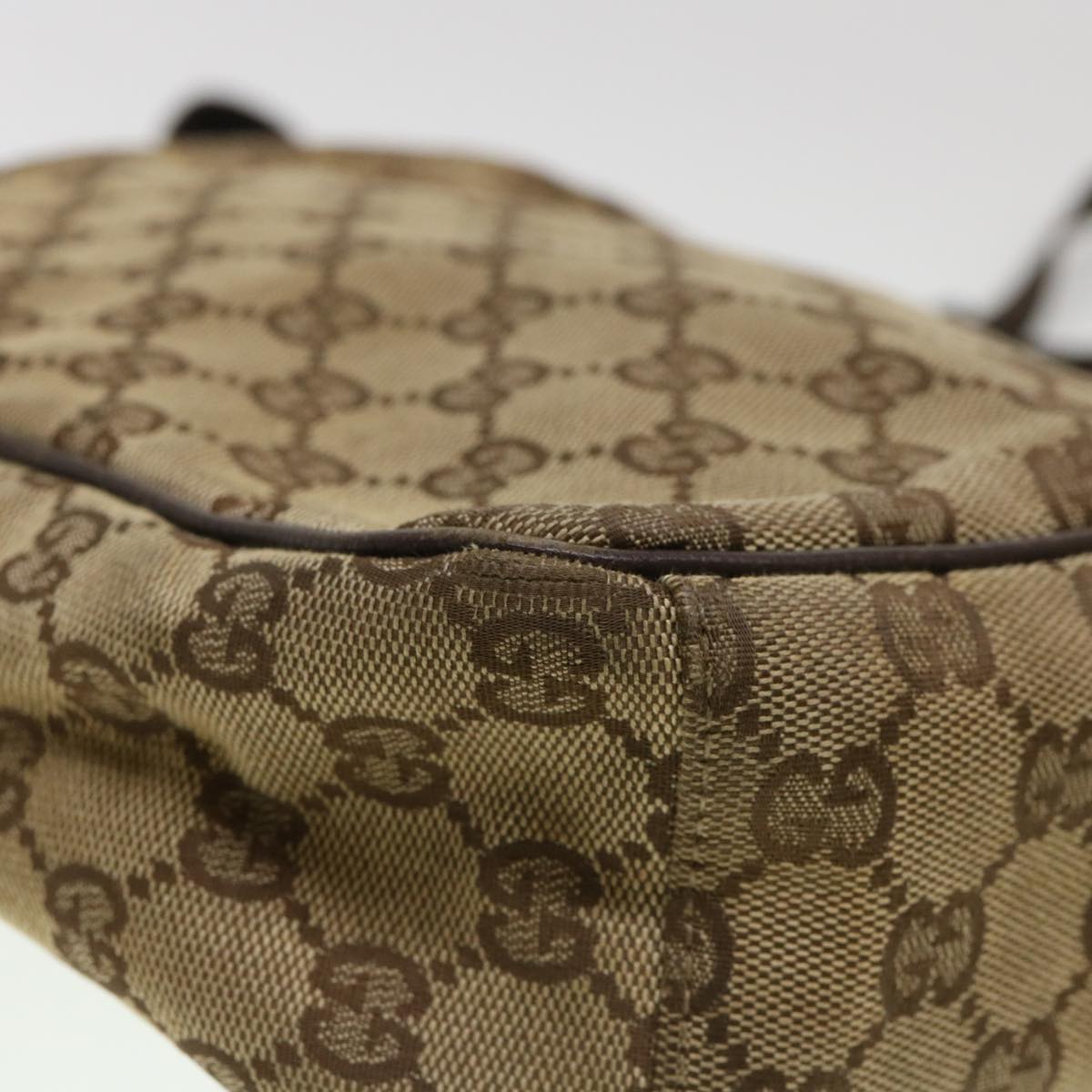GUCCI GG Canvas Shoulder Bag Beige 0316 002058 39712