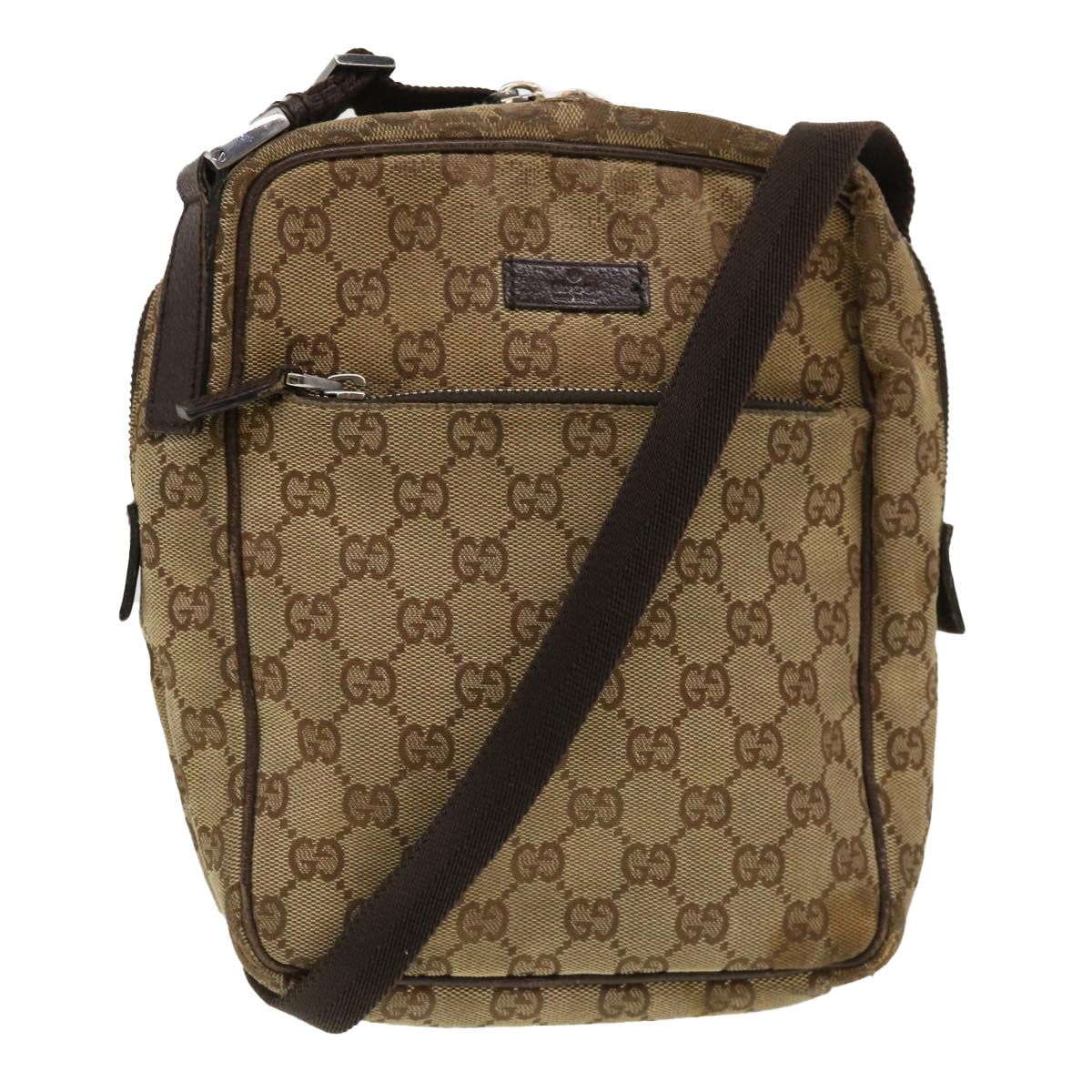 GUCCI GG Canvas Shoulder Bag Beige 0316 002058 39712
