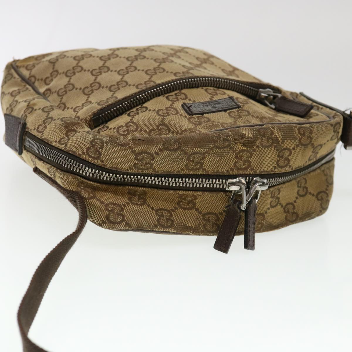 GUCCI GG Canvas Shoulder Bag Beige 0316 002058 39712