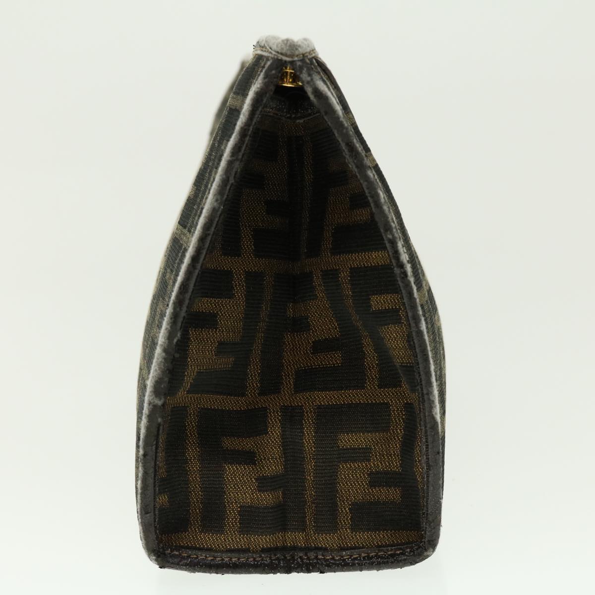 FENDI Zucca Canvas Clutch Bag Black Brown 2201-26533-089 39773