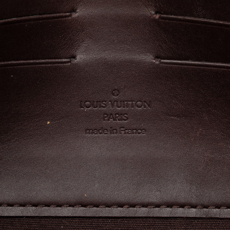 Louis Vuitton Monogram Verniss Sunset Blue Bird Chain Shoulder Bag M93542 Amarant Brown Patent Leather  Louis Vuitton