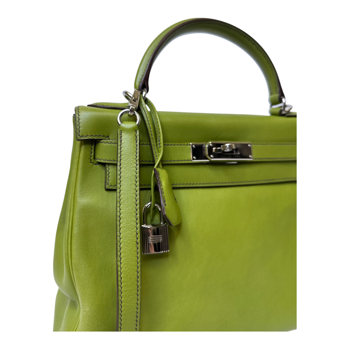 Hermes Kelly 28 Swift Vert Anis