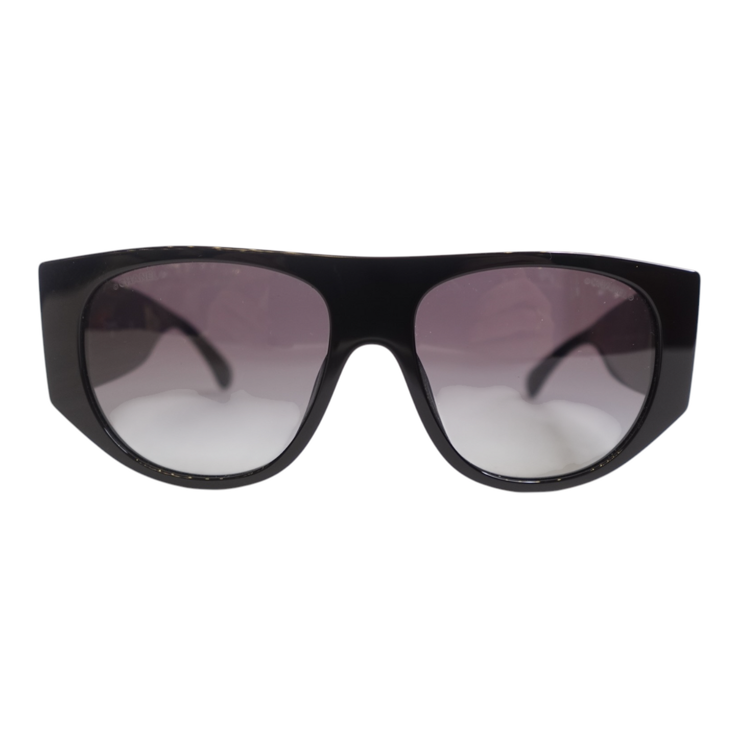 Chanel Black Quilted CC Sunglasses