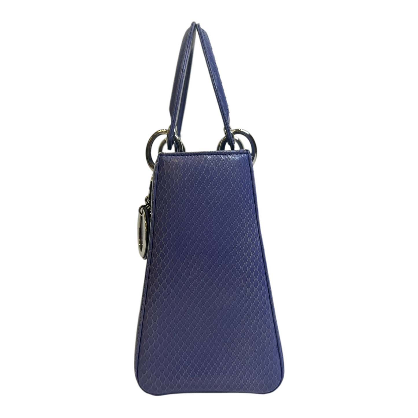 Christian Dior Snakeskin Medium Lady Dior Lavender