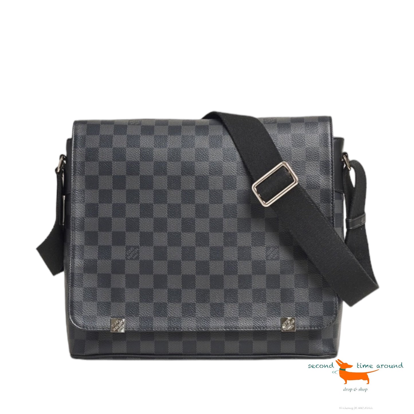 Louis Vuitton District MM Damier Graphite Canvas Messenger Bag