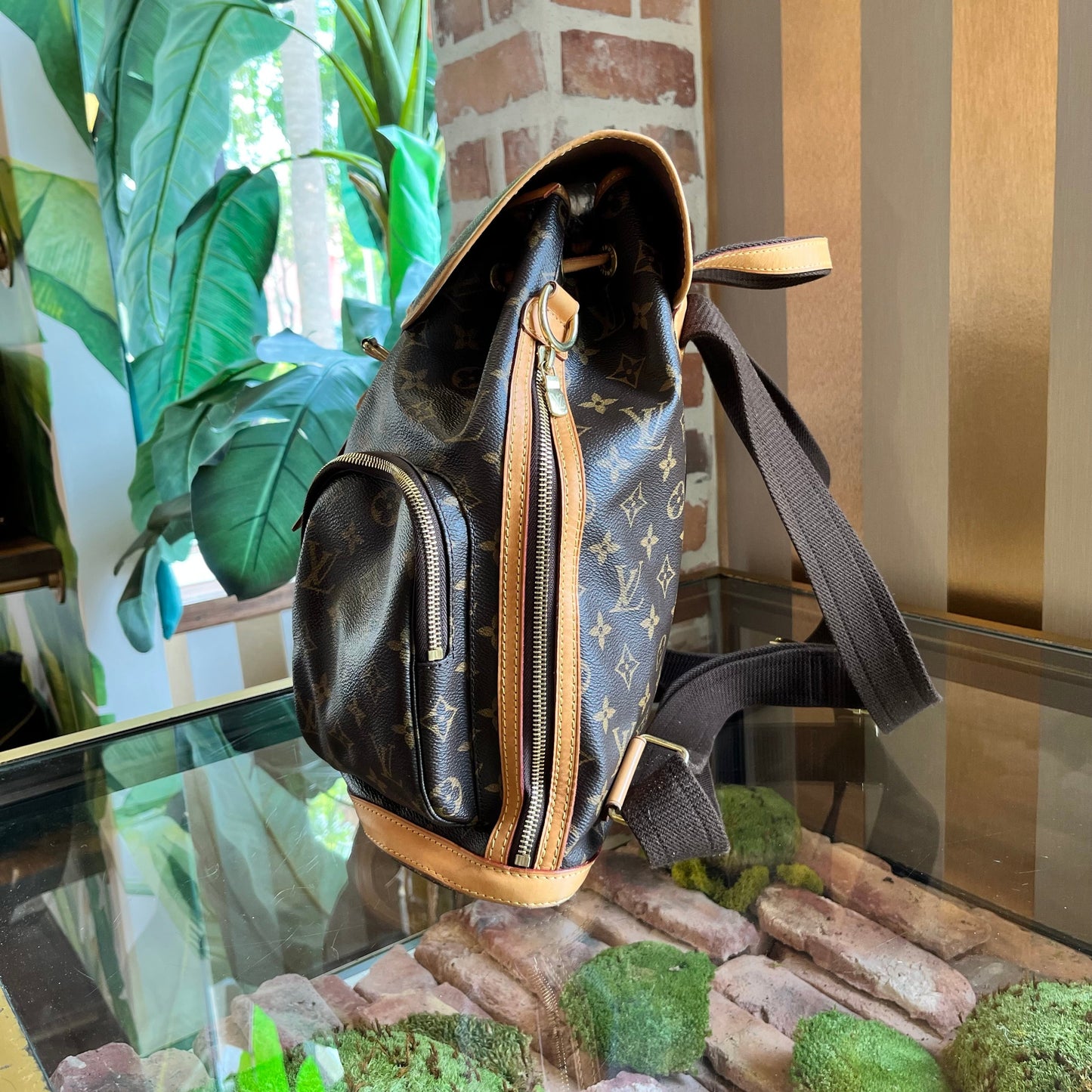 LOUIS VUITTON Bosphore Monogram Canvas Backpack