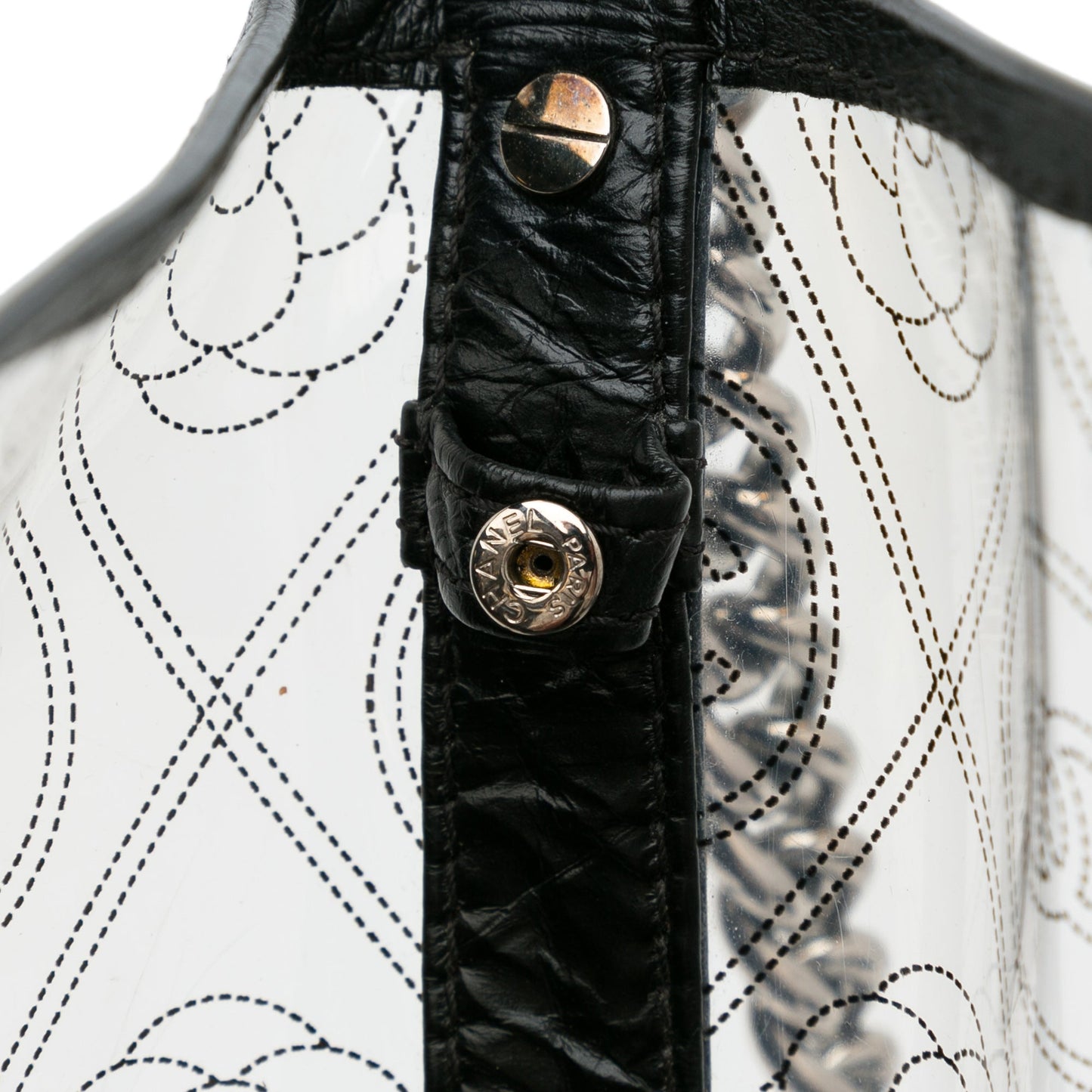 Chanel Camellia Pvc Bucket Bag