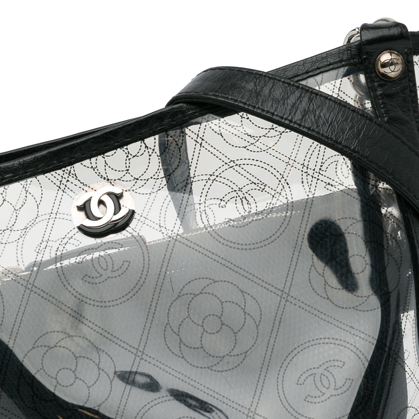 Chanel Camellia Pvc Bucket Bag